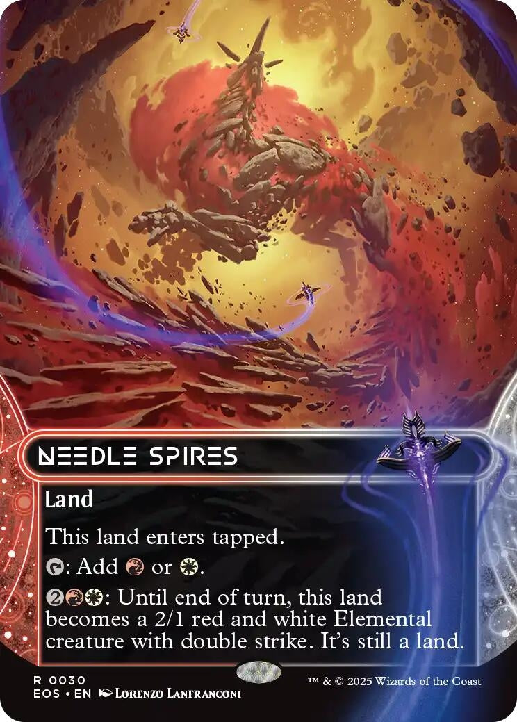 Image for Needle Spires (0030) (Borderless) (30) (Edge of Eternities: Stellar Sights) - Magic: The Gathering