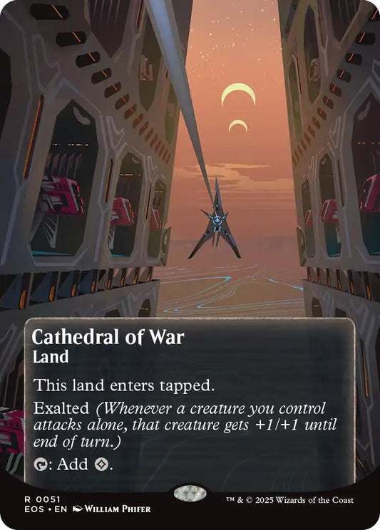 Image for Cathedral of War (0051) (Borderless) (51) (Edge of Eternities: Stellar Sights) - Magic: The Gathering