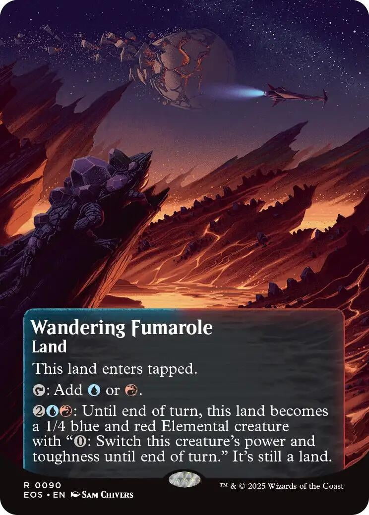 Image for Wandering Fumarole (0090) (Borderless) (90) (Edge of Eternities: Stellar Sights) - Magic: The Gathering