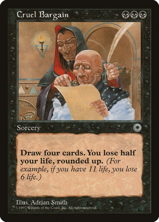 Image for Cruel Bargain (Portal) - Magic: The Gathering