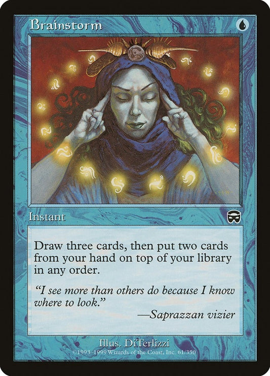 Image for Brainstorm (61) (Mercadian Masques) - Magic: The Gathering