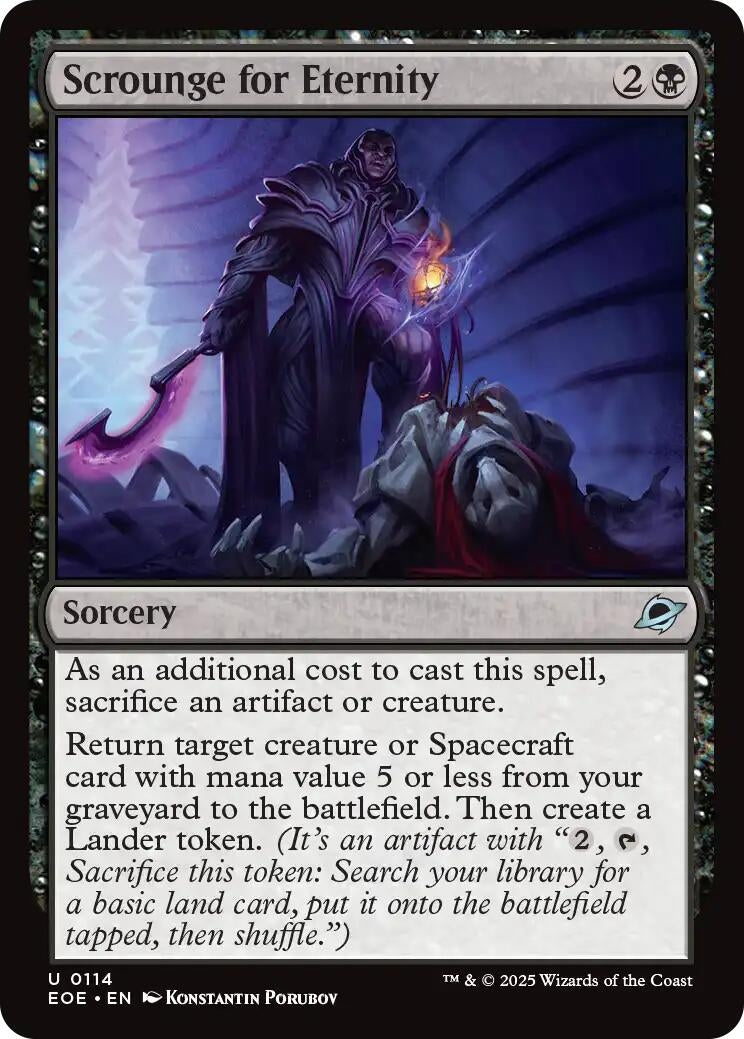 Image for Scrounge for Eternity (114) (Edge of Eternities) - Magic: The Gathering