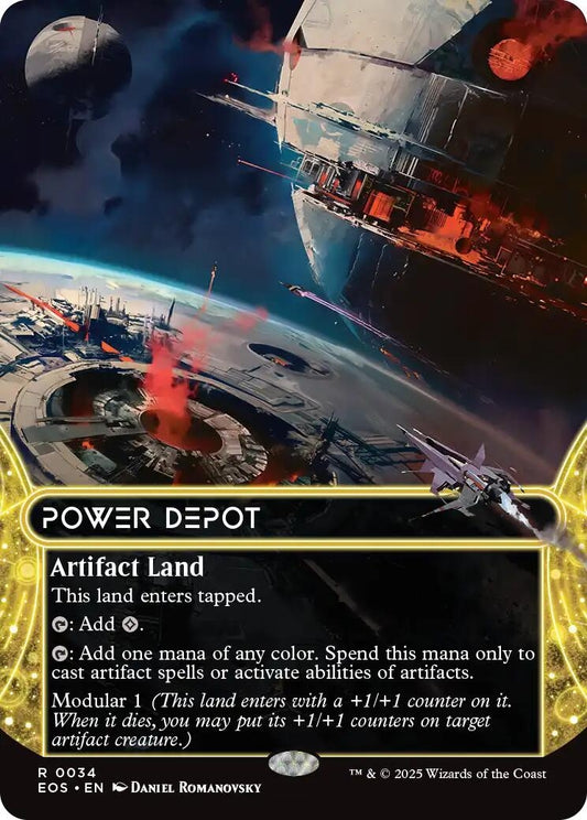 Image for Power Depot (0034) (Borderless) (34) (Edge of Eternities: Stellar Sights) - Magic: The Gathering