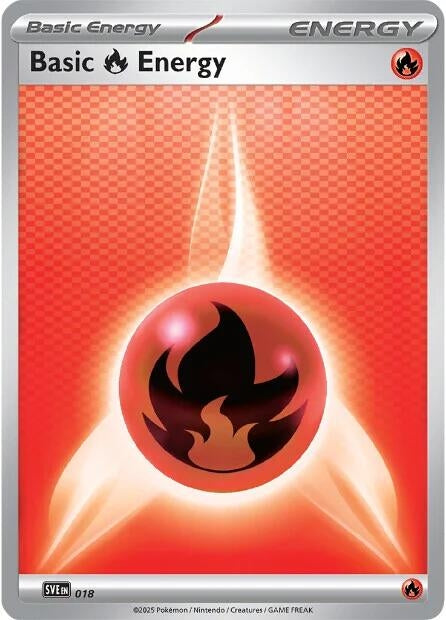 Basic Fire Energy - 018 (SVE: Scarlet & Violet Energies)