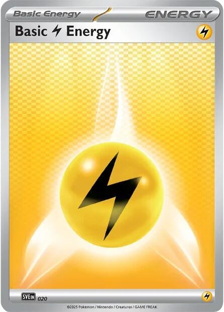 Basic Lightning Energy - 020 (020) (SVE: Scarlet & Violet Energies)