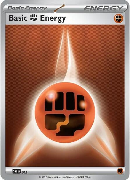 Basic Fighting Energy - 022 (022) (SVE: Scarlet & Violet Energies)