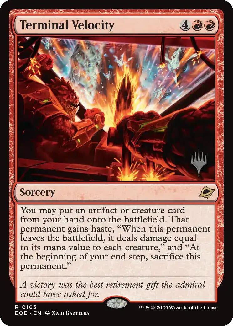 Image for Terminal Velocity (163) (Promo Pack: Edge of Eternities) - Magic: The Gathering