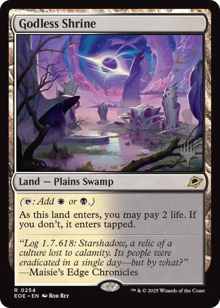 Image for Godless Shrine (254) (Promo Pack: Edge of Eternities) - Magic: The Gathering