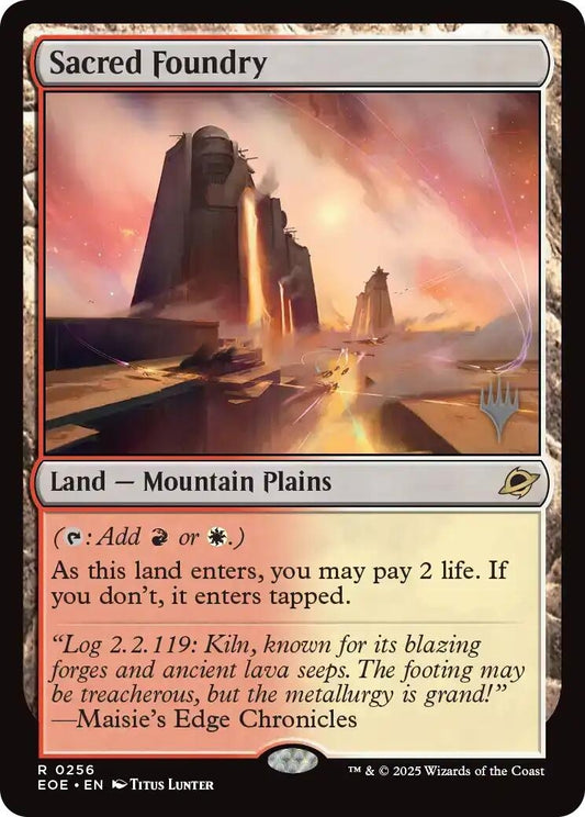 Image for Sacred Foundry (256) (Promo Pack: Edge of Eternities) - Magic: The Gathering
