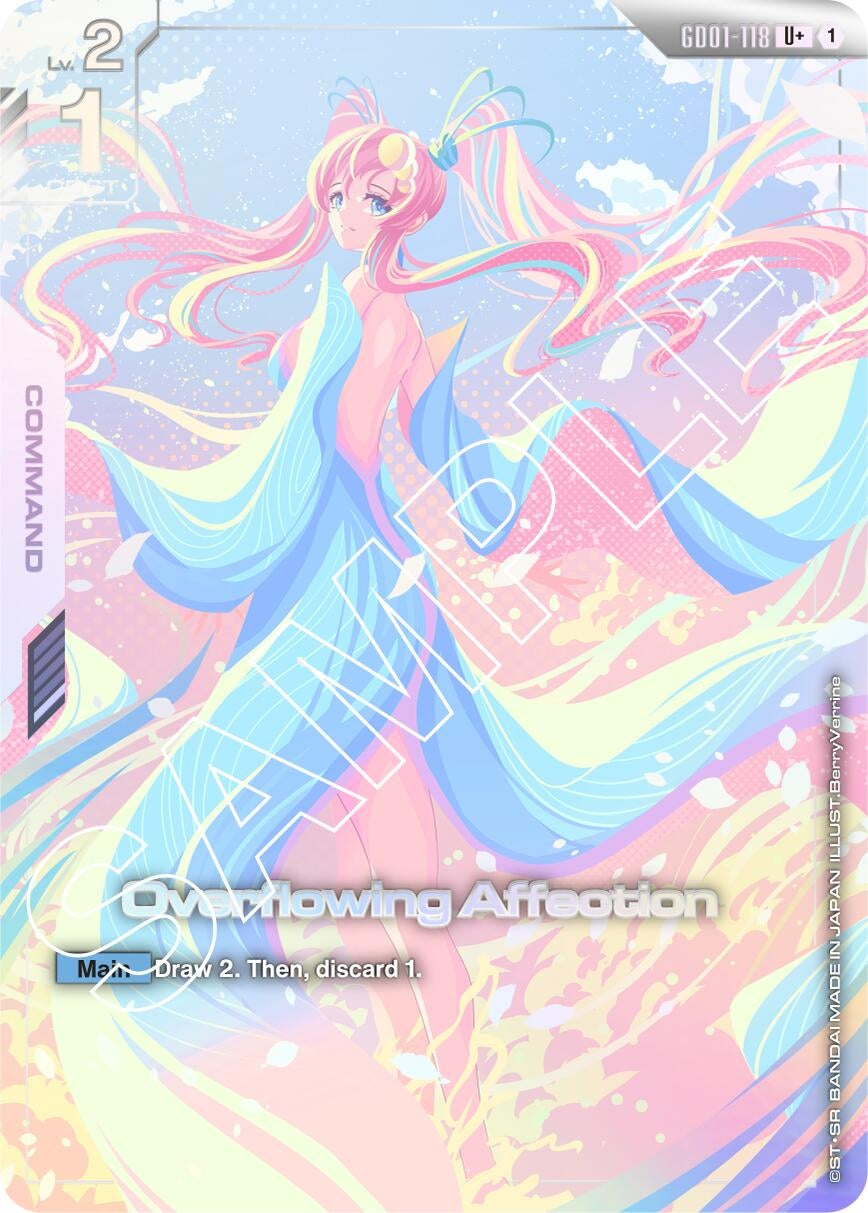 Image for Overflowing Affection (U+) (GD01-118) (Newtype Rising) - Gundam Card Game