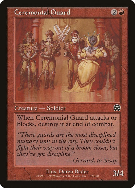Image for Ceremonial Guard (182) (Mercadian Masques) - Magic: The Gathering