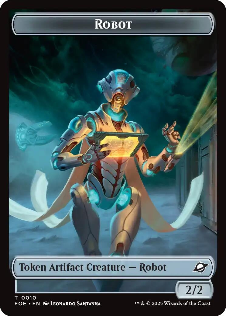Image for Robot // Sliver Double-Sided Token (10 // 1) (Edge of Eternities) - Magic: The Gathering