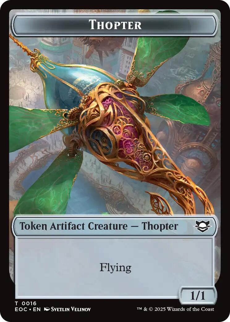 Image for Thopter // Beast (0006) Double-Sided Token (16 // 6) (Commander: Edge of Eternities) - Magic: The Gathering