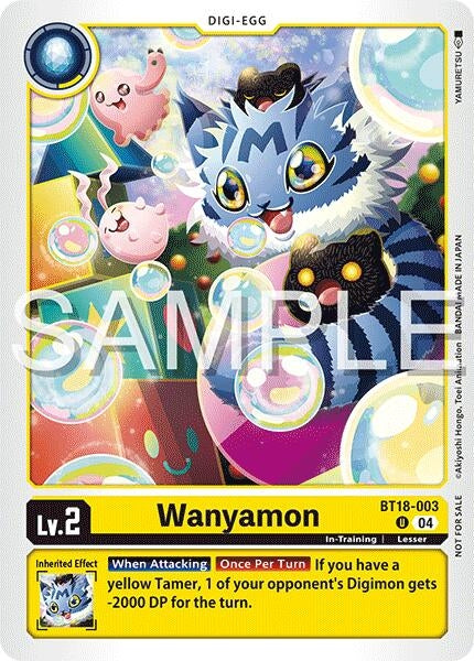 Image for Wanyamon (Time Stranger Demo Deck) (BT18-003 U) (Digimon Demo Deck Exclusive Cards) - Digimon Card Game