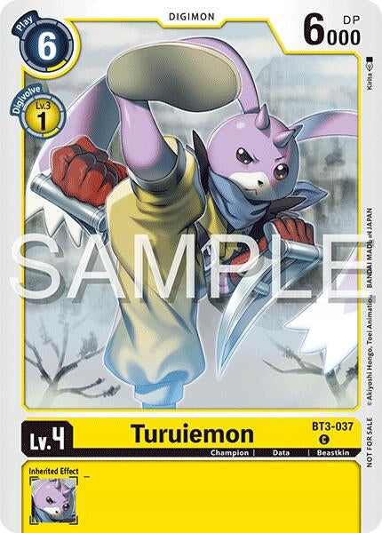 Image for Turuiemon (Time Stranger Demo Deck) (BT3-037 C) (Digimon Demo Deck Exclusive Cards) - Digimon Card Game