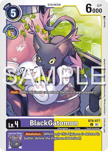 Image for BlackGatomon (Time Stranger Demo Deck) (BT8-077 U) (Digimon Demo Deck Exclusive Cards) - Digimon Card Game