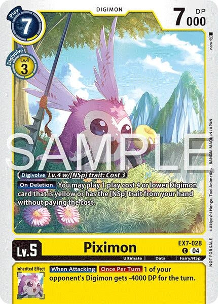 Image for Piximon (Time Stranger Demo Deck) (EX7-028 C) (Digimon Demo Deck Exclusive Cards) - Digimon Card Game