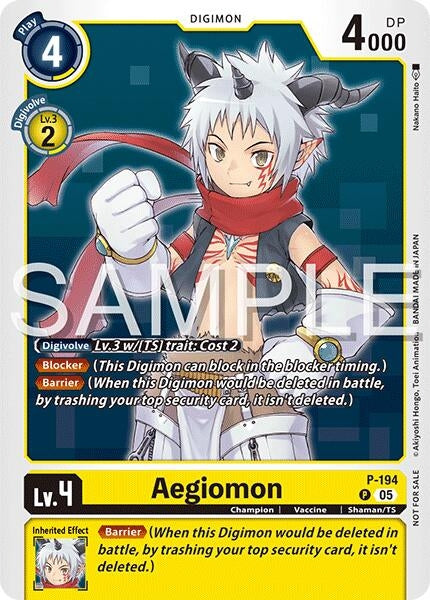 Image for Aegiomon (Time Stranger Demo Deck) (P-194 P) (Digimon Demo Deck Exclusive Cards) - Digimon Card Game