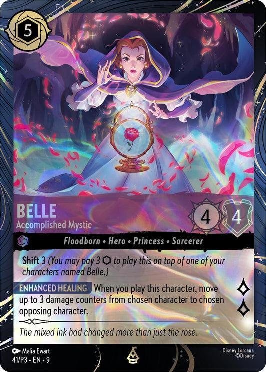 Image for Belle - Accomplished Mystic (41) (Disney Lorcana Promo Cards) - Disney Lorcana