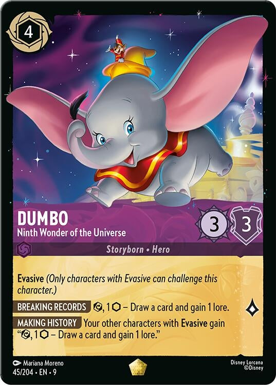 Image for Dumbo - Ninth Wonder of the Universe (45/204) (Fabled) - Disney Lorcana
