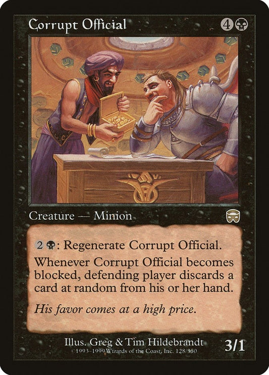 Image for Corrupt Official (128) (Mercadian Masques) - Magic: The Gathering