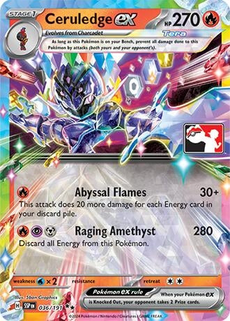 Image for Ceruledge ex (036/191) (Prize Pack Series Cards) - Pokemon