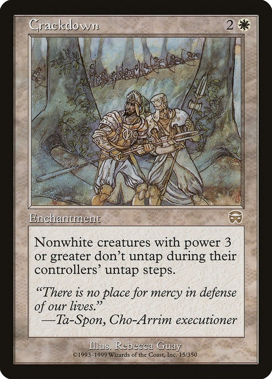 Image for Crackdown (15) (Mercadian Masques) - Magic: The Gathering