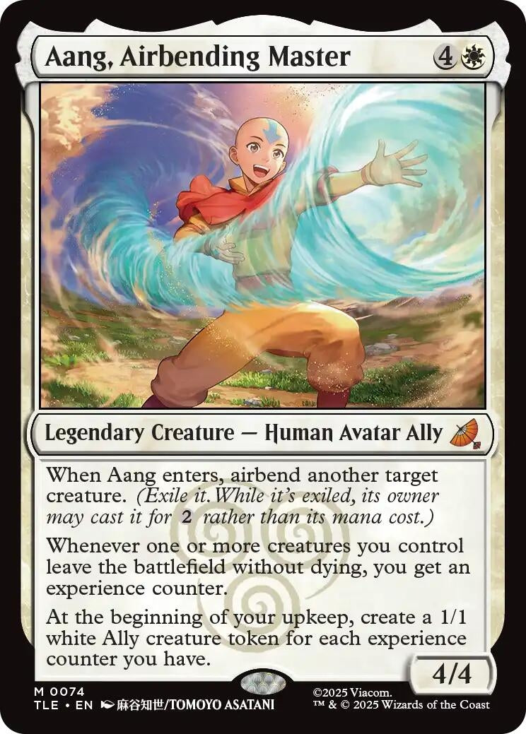 Image for Aang, Airbending Master (74) (Avatar: The Last Airbender: Eternal-Legal) - Magic: The Gathering