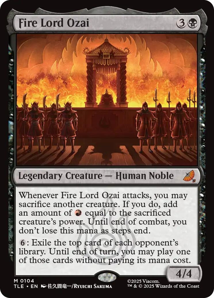 Image for Fire Lord Ozai (104) (Avatar: The Last Airbender: Eternal-Legal) - Magic: The Gathering