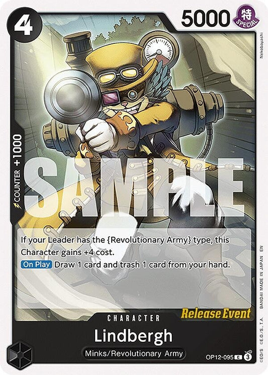 Image for Lindbergh (OP12-095) (Legacy of the Master Release Event Cards) - One Piece Card Game