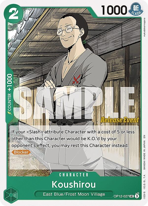 Image for Koushirou (OP12-027) (Legacy of the Master Release Event Cards) - One Piece Card Game