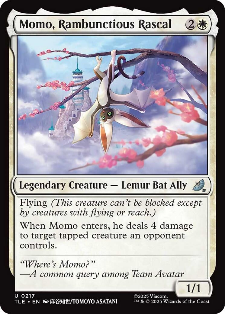 Image for Momo, Rambunctious Rascal (217) (Avatar: The Last Airbender: Eternal-Legal) - Magic: The Gathering