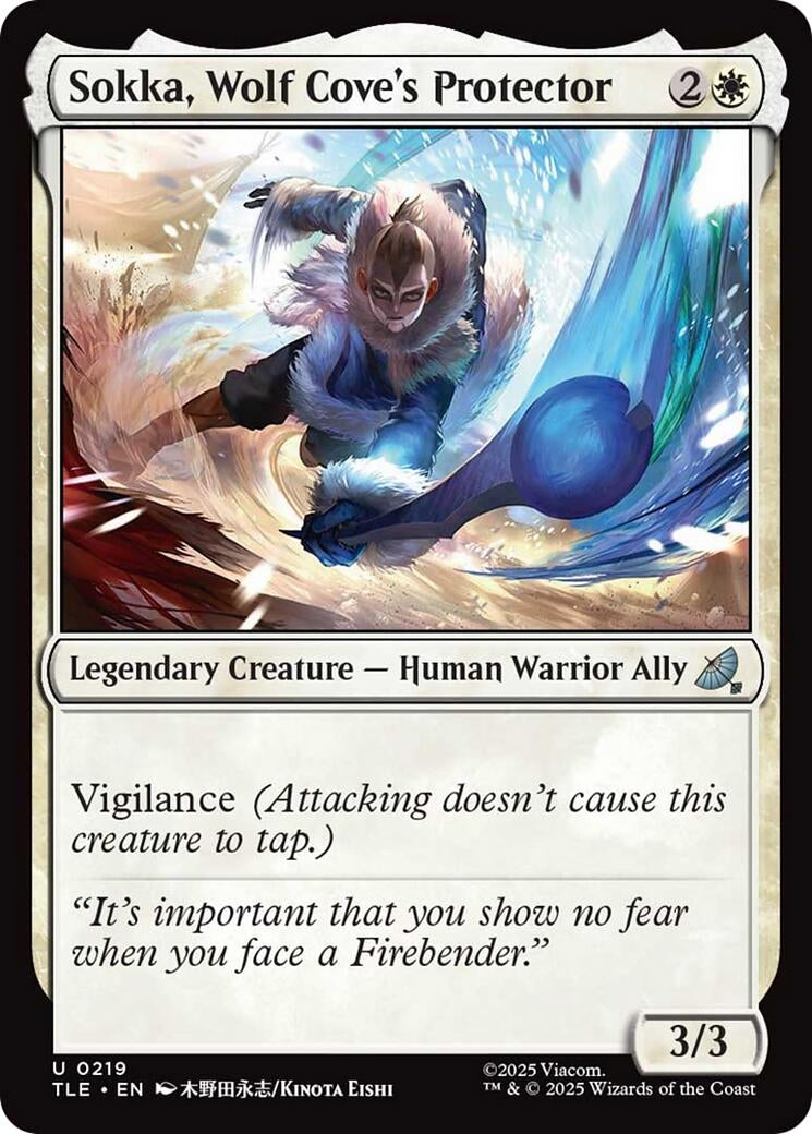 Image for Sokka, Wolf Cove's Protector (219) (Avatar: The Last Airbender: Eternal-Legal) - Magic: The Gathering