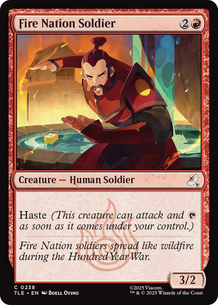 Image for Fire Nation Soldier (238) (Avatar: The Last Airbender: Eternal-Legal) - Magic: The Gathering
