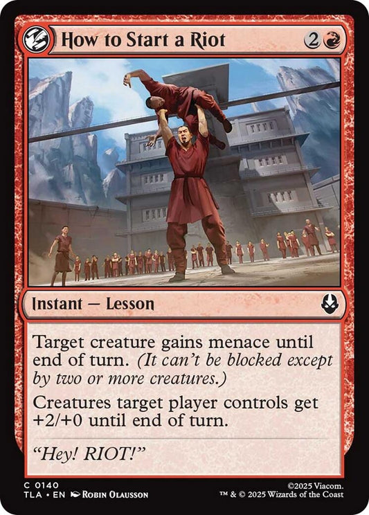 Image for How to Start a Riot (140) (Avatar: The Last Airbender) - Magic: The Gathering