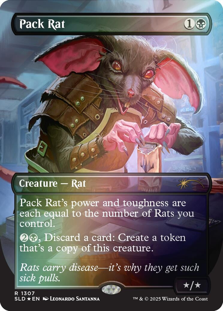 Image for Pack Rat (1307) (Rainbow Foil) (1307) (Secret Lair Drop Series) - Magic: The Gathering