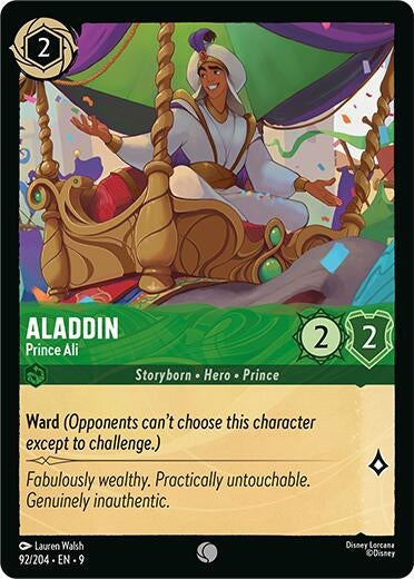 Image for Aladdin - Prince Ali (92/204) (Fabled) - Disney Lorcana
