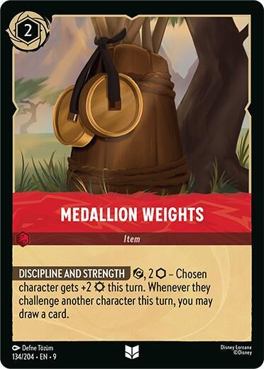 Image for Medallion Weights (134/204) (Fabled) - Disney Lorcana