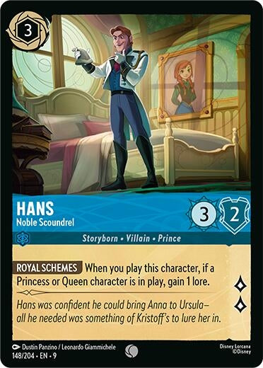 Image for Hans - Noble Scoundrel (148/204) (Fabled) - Disney Lorcana