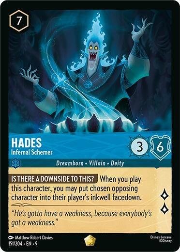 Image for Hades - Infernal Schemer (151/204) (Fabled) - Disney Lorcana