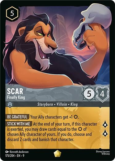 Image for Scar - Finally King (175/204) (Fabled) - Disney Lorcana
