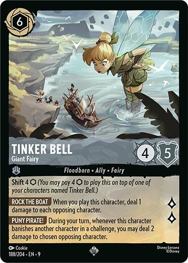 Image for Tinker Bell - Giant Fairy (188/204) (Fabled) - Disney Lorcana