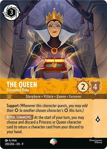 Image for The Queen - Conceited Ruler (Epic) (205/204) (Fabled) - Disney Lorcana