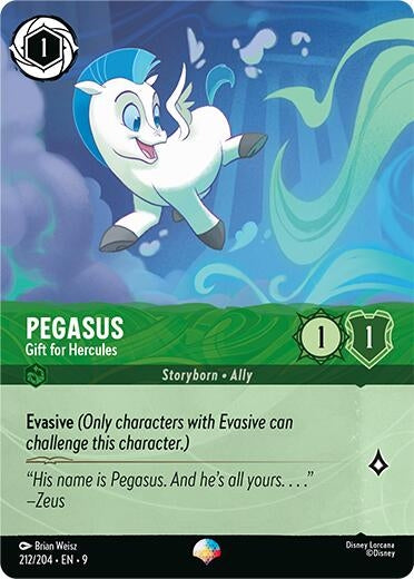 Image for Pegasus - Gift for Hercules (Epic) (212/204) (Fabled) - Disney Lorcana