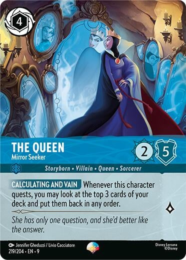 Image for The Queen - Mirror Seeker (Epic) (219/204) (Fabled) - Disney Lorcana