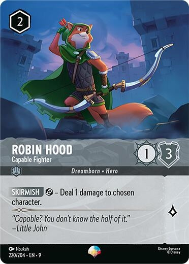 Image for Robin Hood - Capable Fighter (Epic) (220/204) (Fabled) - Disney Lorcana