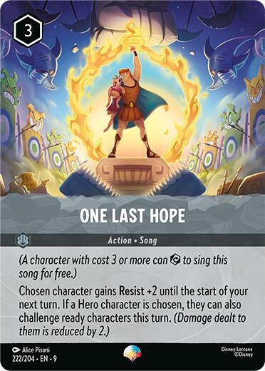 Image for One Last Hope (Epic) (222/204) (Fabled) - Disney Lorcana