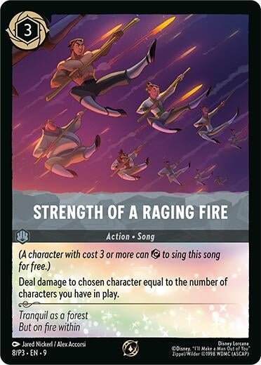 Image for Strength of a Raging Fire (8) (Disney Lorcana Promo Cards) - Disney Lorcana