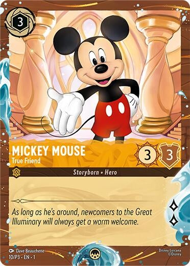 Image for Mickey Mouse - True Friend (Disney Cruise Promo) (10) (Disney Lorcana Promo Cards) - Disney Lorcana