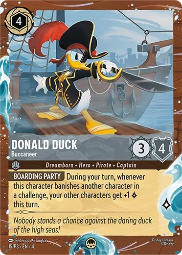 Image for Donald Duck - Buccaneer (Disney Cruise Promo) (15) (Disney Lorcana Promo Cards) - Disney Lorcana